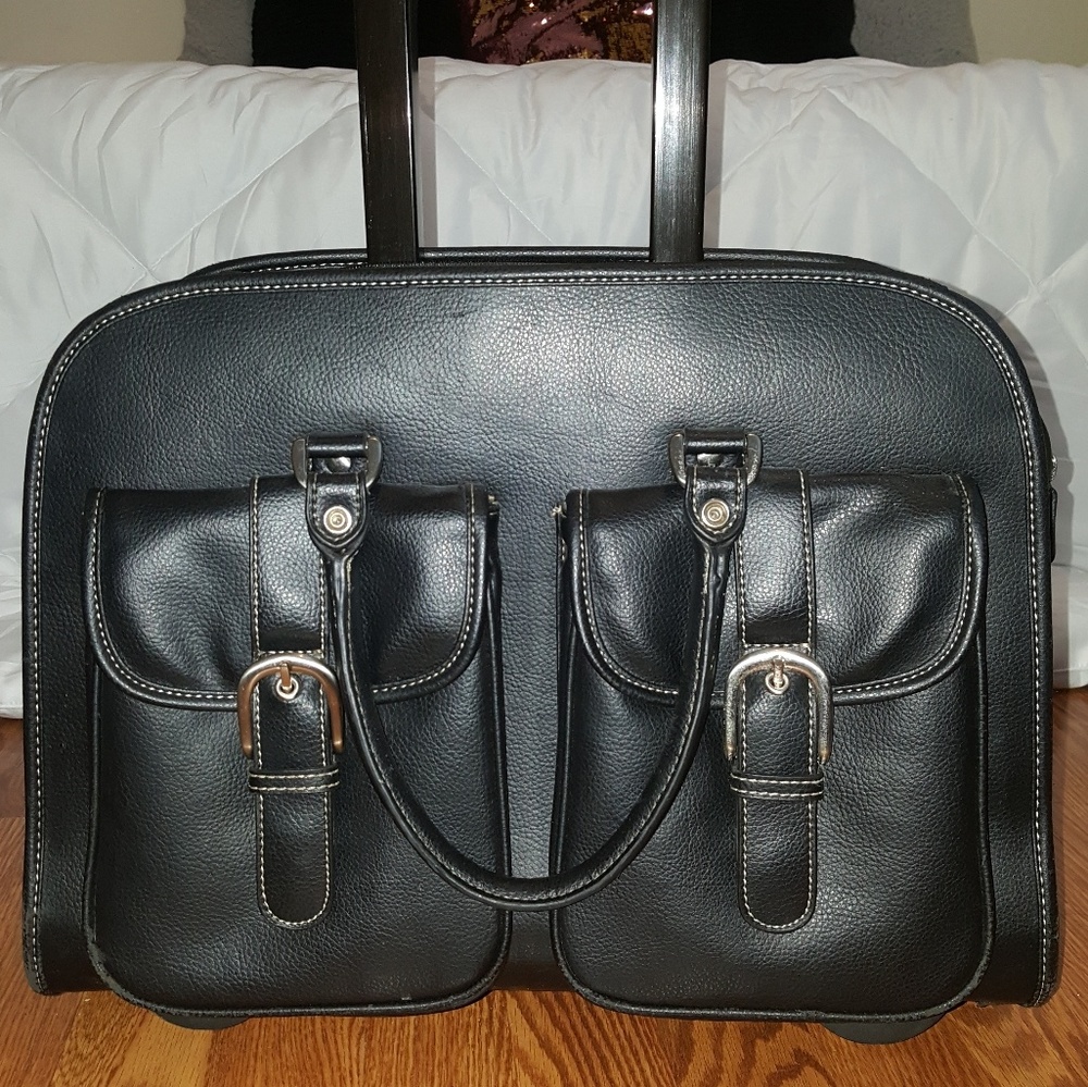 Laptop Bag, Black, Rolling
